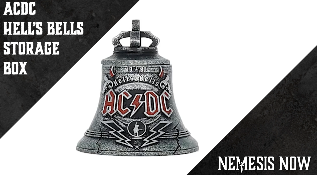 Nemesis Now Officially Licensed ACDC Hells Bells Box, Black, 13cm